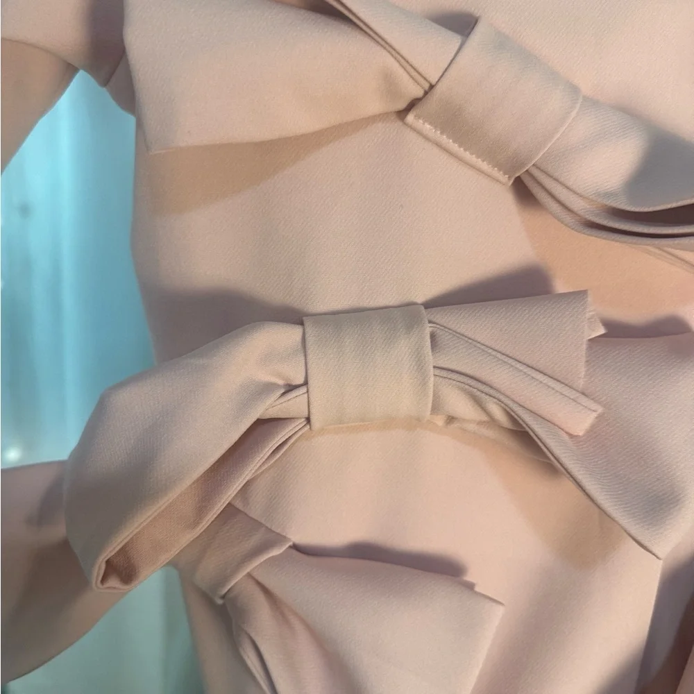Mummymoon Girls Blush Structured Bow Jacket Size 4 Couture